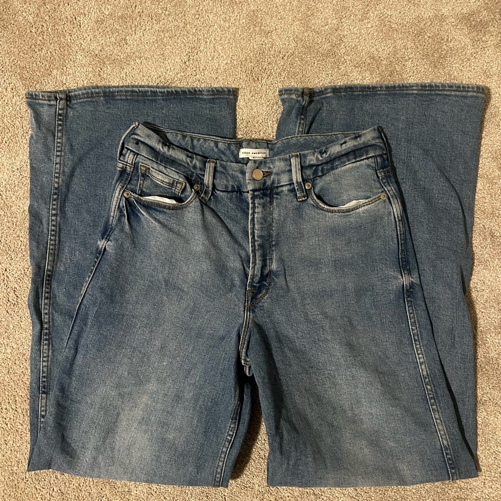 Good American Good Skate Wide Leg Jeans